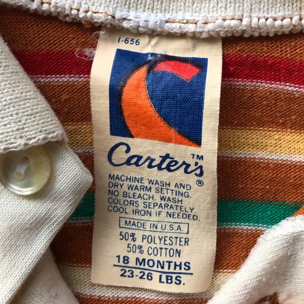 Vintage Carters Toddler Polo Sweater Size 12 Months